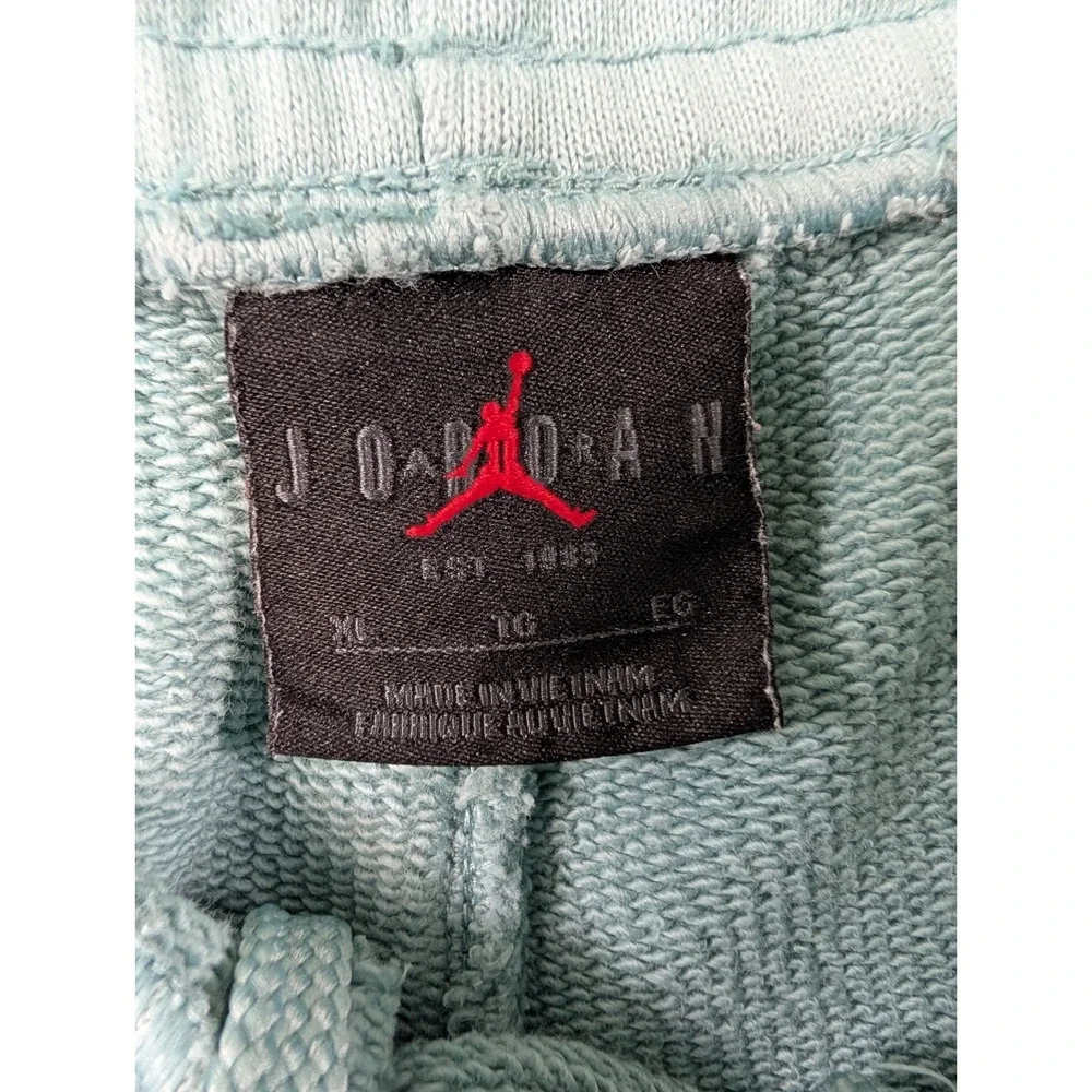 Air Jordan Wordmark Fleece Shorts Igloo Blue Mens Size XL FJ0696-340